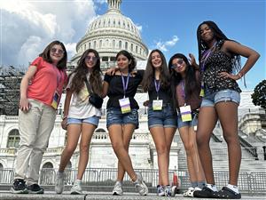 Nimitz students in front of capitol